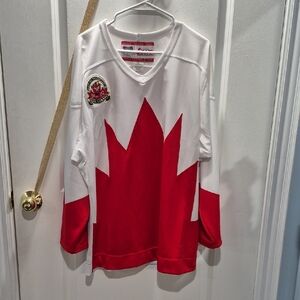 Team Canada Red and White Hockey Jersey